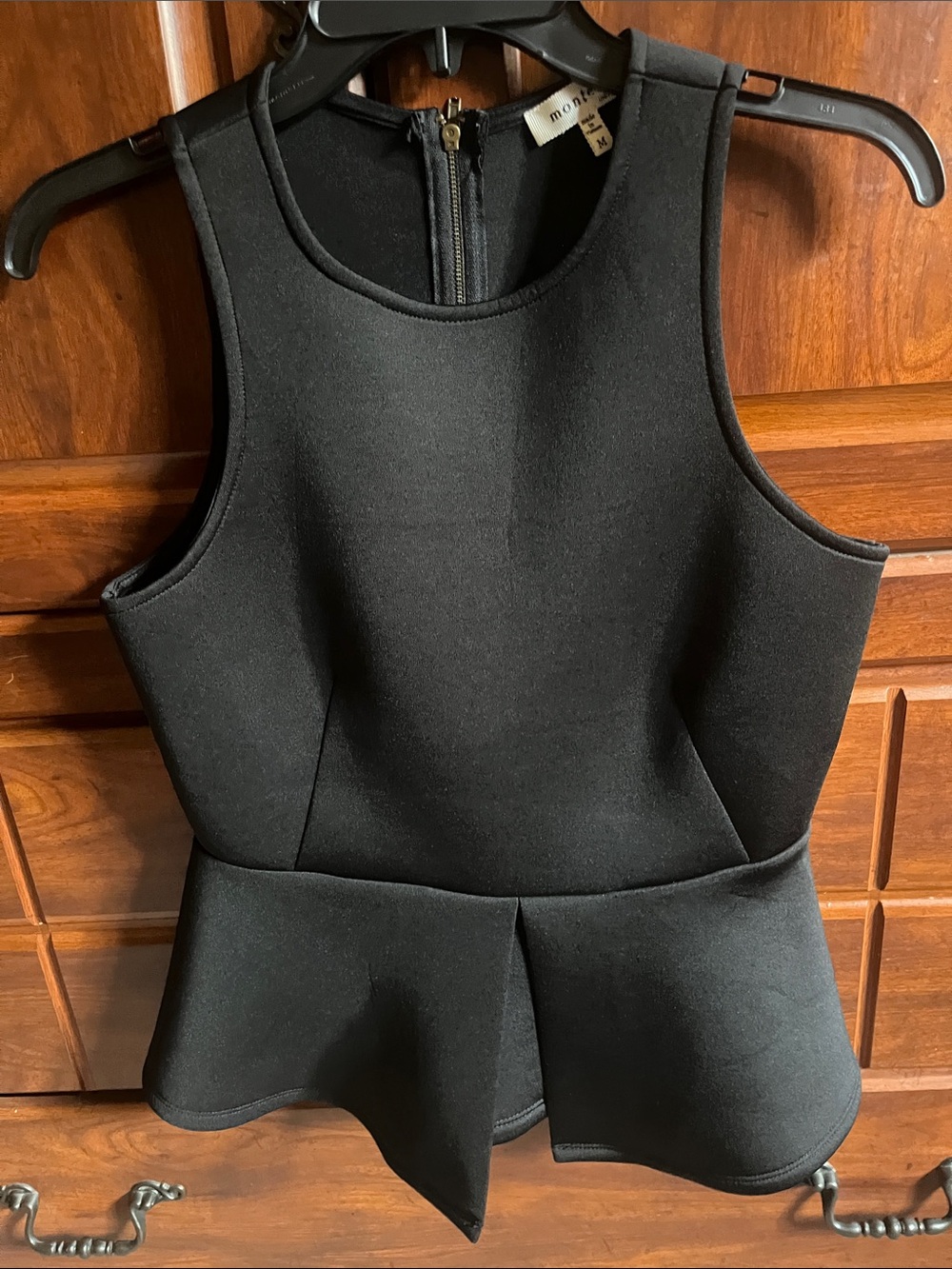 Mossimo Supply Co. Black Peplum Tank